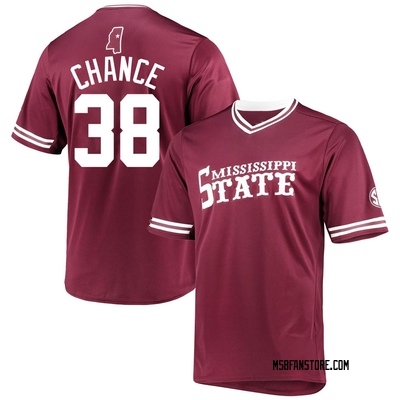 Mississippi State - NCAA Baseball : Bryce Chance Cream State Jersey