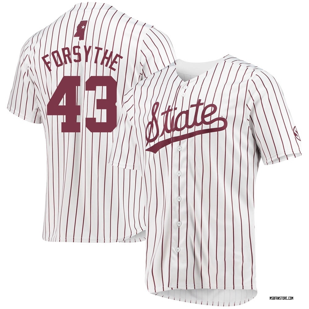 Men's White Mississippi State Bulldogs Replica Baseball Jersey