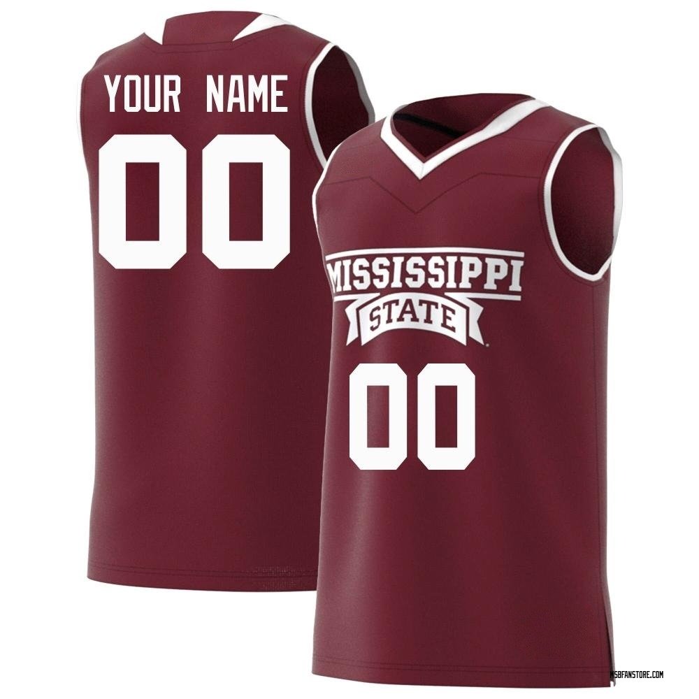 Available] Get New Custom Mississippi State Bulldogs Jersey Maroon